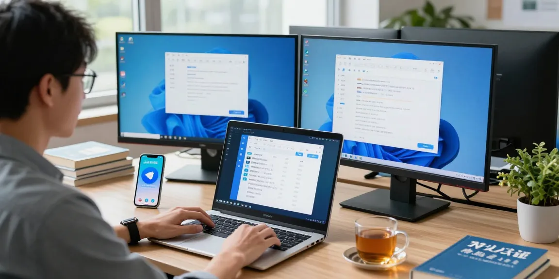 Setting up Telegram Chinese Version with user-friendly interface in a modern workspace.